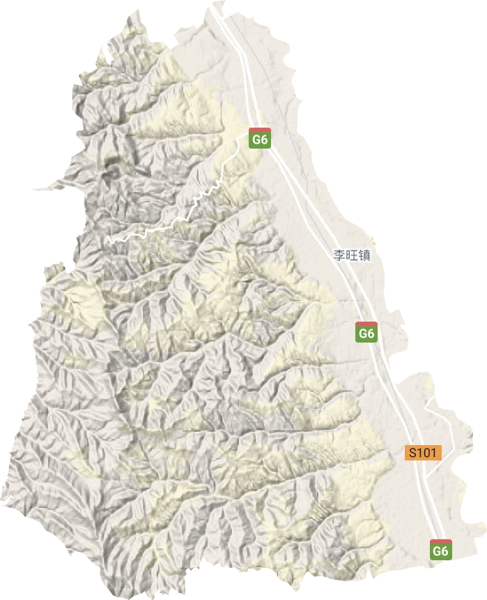李旺镇地形图
