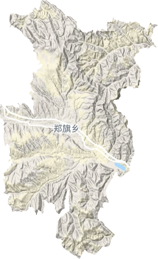 郑旗乡地形图