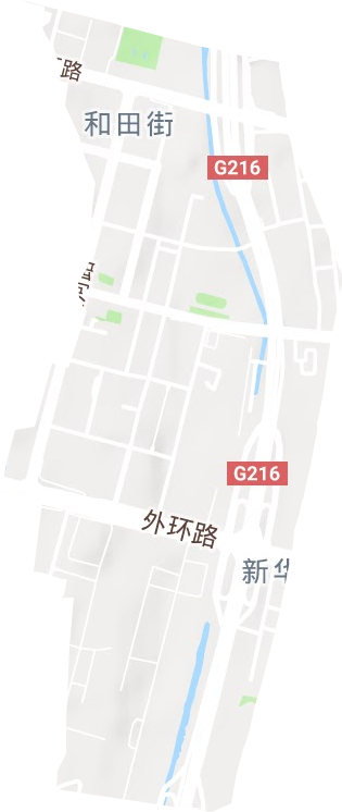 和田街街道地形图