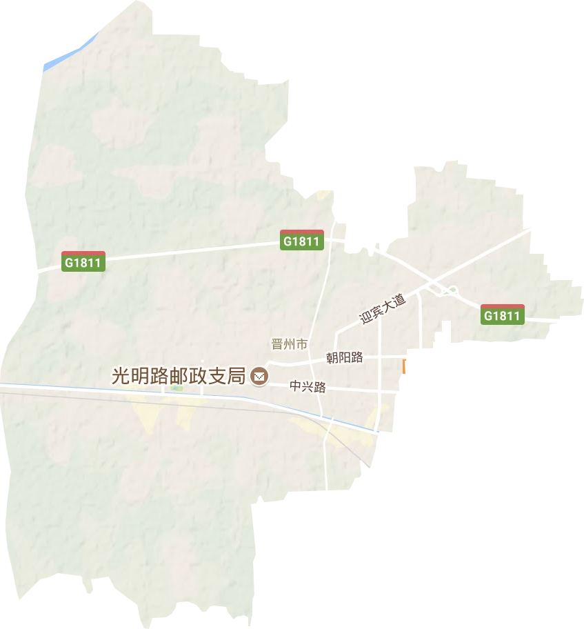 晋州镇地形图