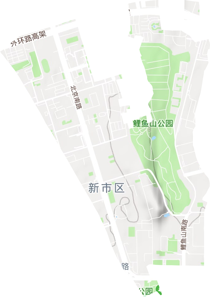 北京路街道地形图