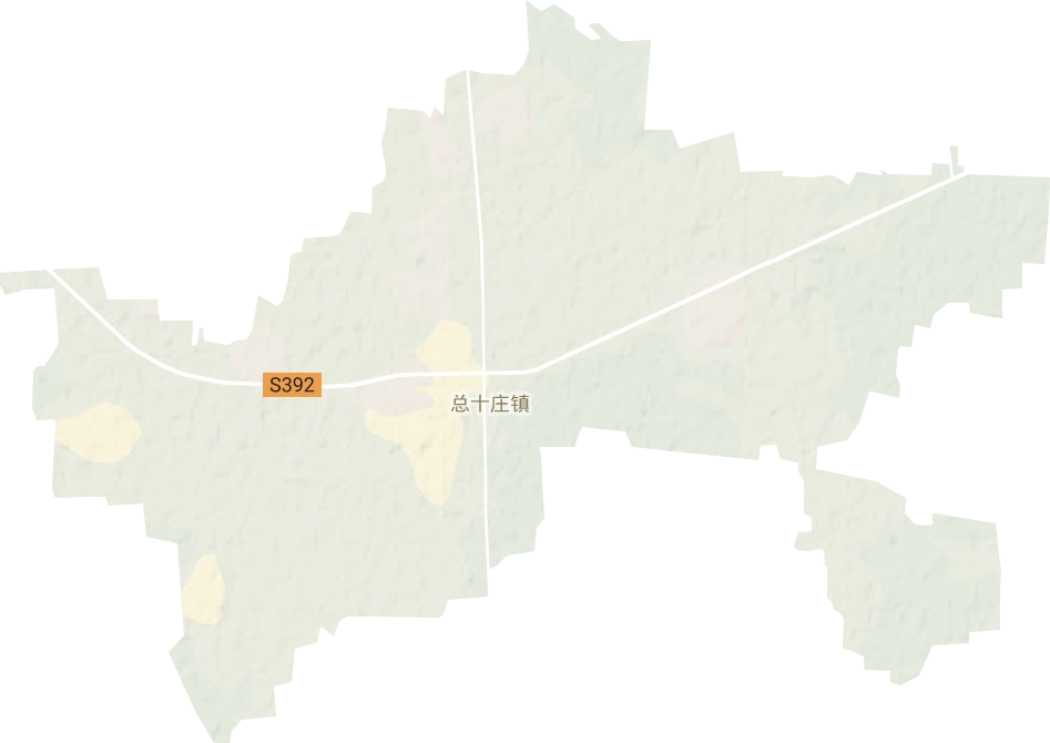 总十庄镇地形图