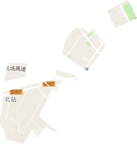 北站东路街道地形图