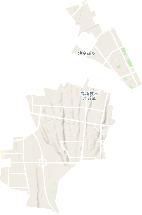 乌鲁木齐经济技术开发区街道地形图
