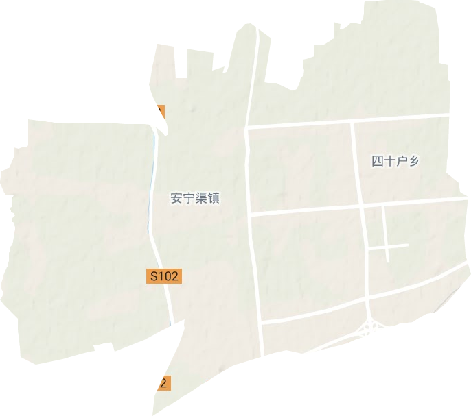 安宁渠镇地形图