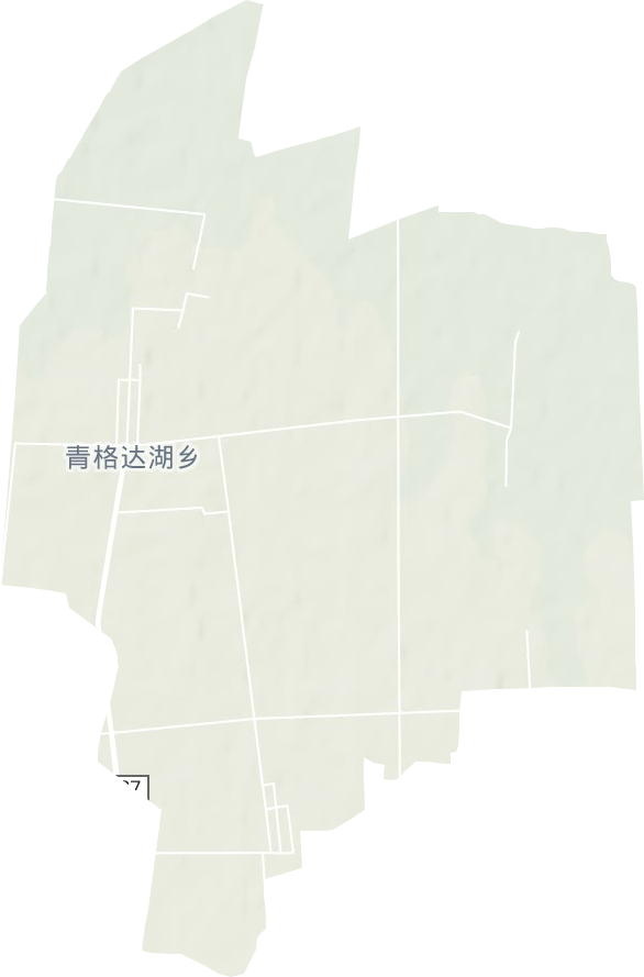 青格达湖乡地形图