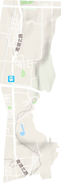南湖北路街道地形图