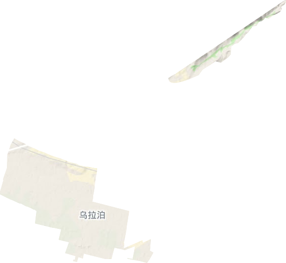 乌拉泊街道地形图