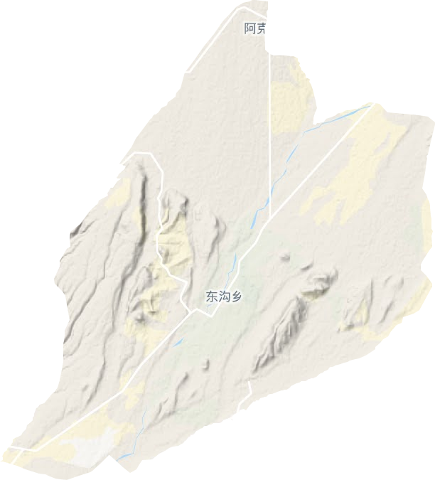 东沟乡地形图