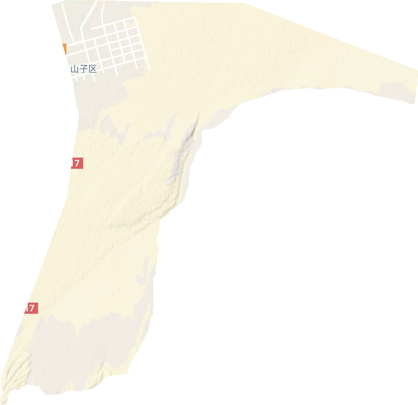 西宁路街道地形图