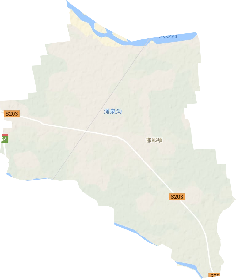 邯邰镇地形图