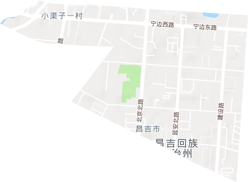延安北路办事处地形图