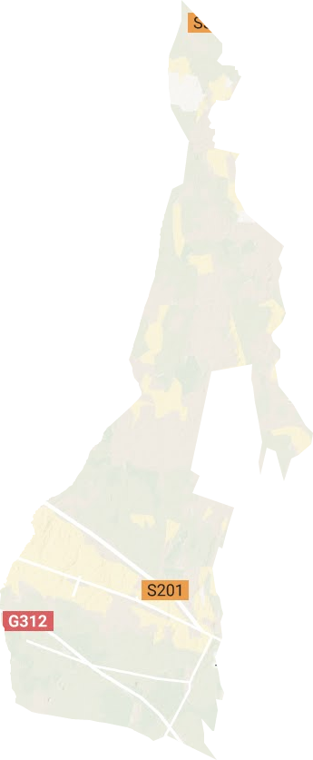 榆树沟镇地形图