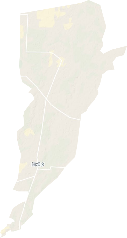 佃坝镇地形图