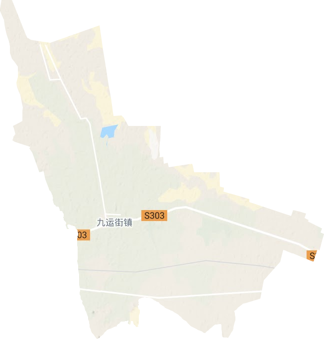 九运街镇地形图