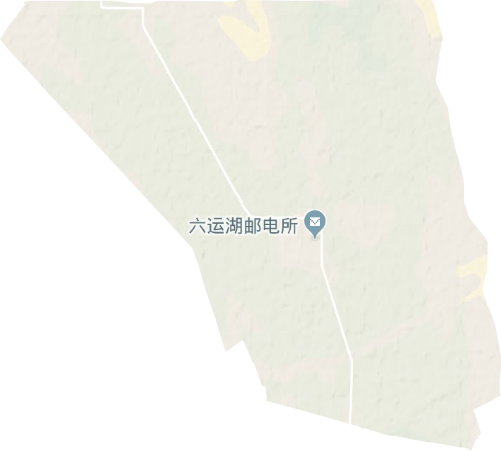 兵团六运湖农场地形图