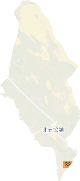 北五岔镇地形图