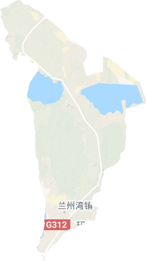 兰州湾镇地形图