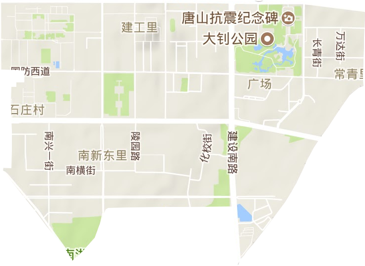 广场街道地形图