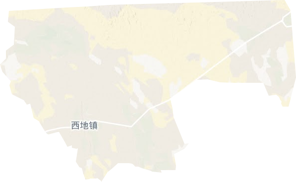 西地镇地形图