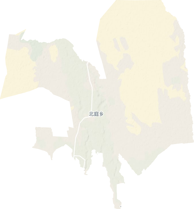北庭镇地形图