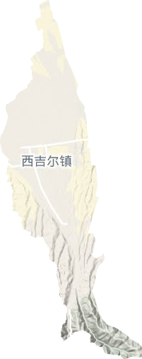 木垒县西吉尔镇地形图