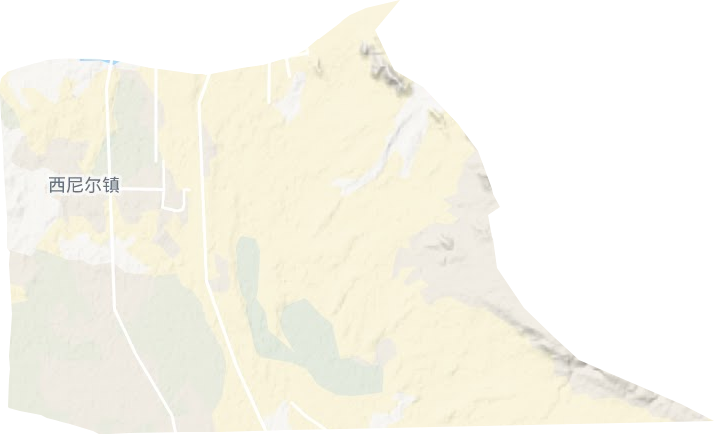 库尔勒市西尼尔镇地形图