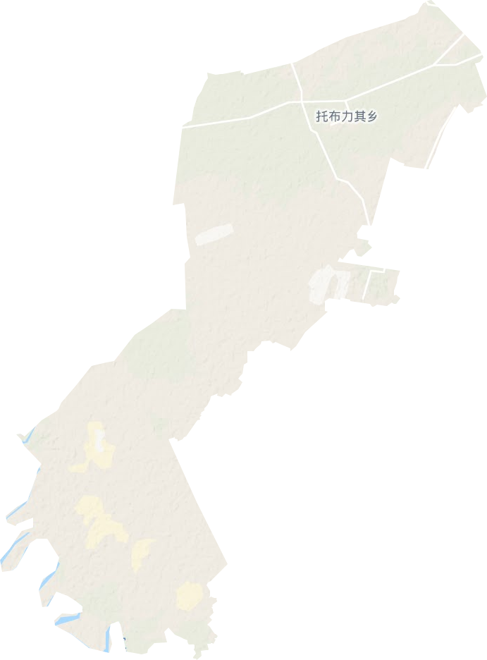 库尔勒市托布力其乡地形图