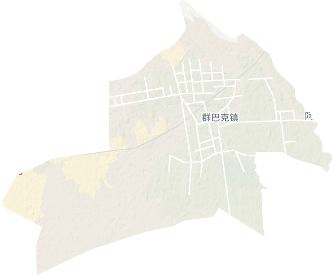群巴克镇地形图