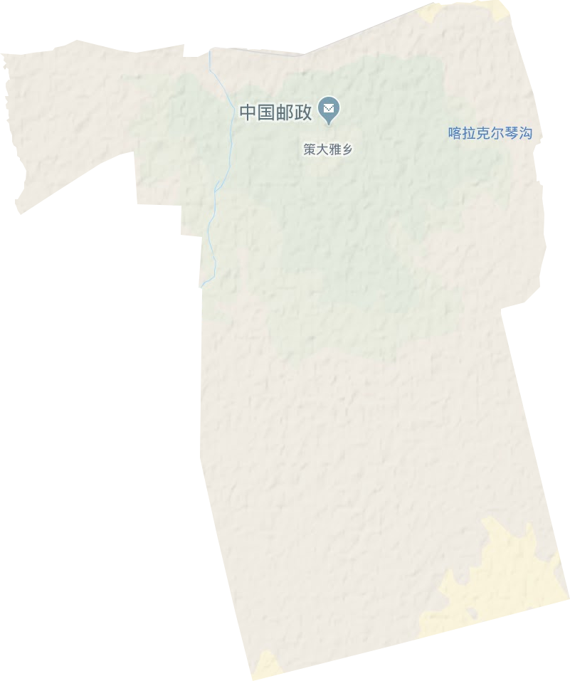 策达雅乡地形图