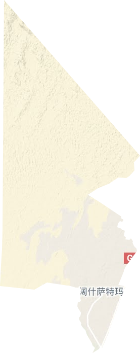 阔什萨特玛乡地形图