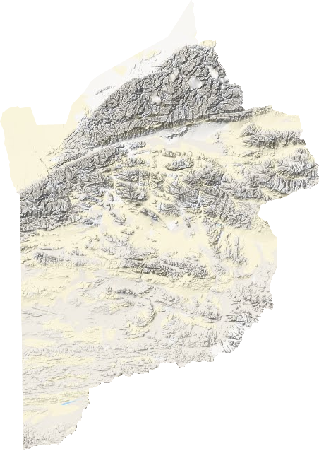 库拉木勒克乡地形图