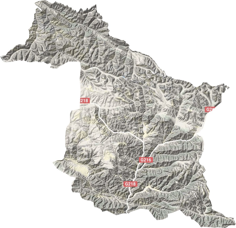 巴仑台镇地形图