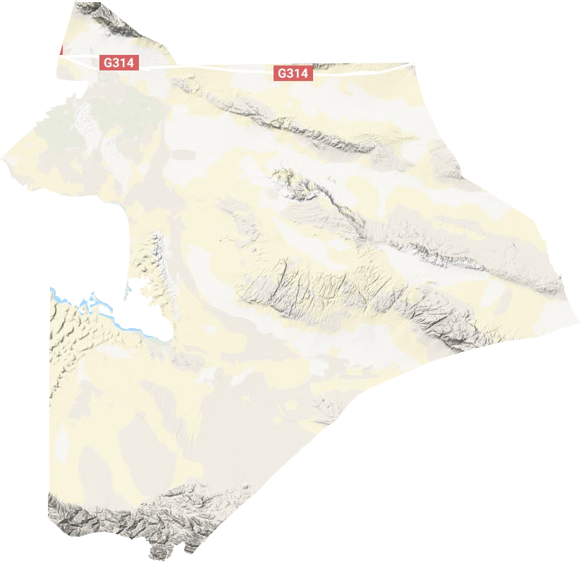 乌什塔拉回族民族乡地形图