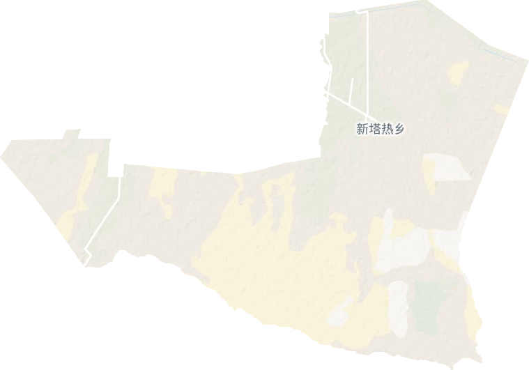 新塔热乡地形图