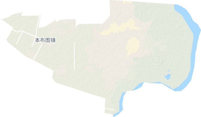 本布图镇地形图