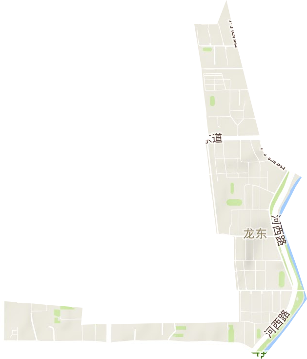 龙东街道地形图