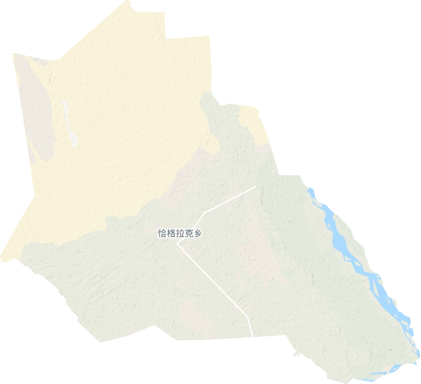 恰格拉克乡地形图