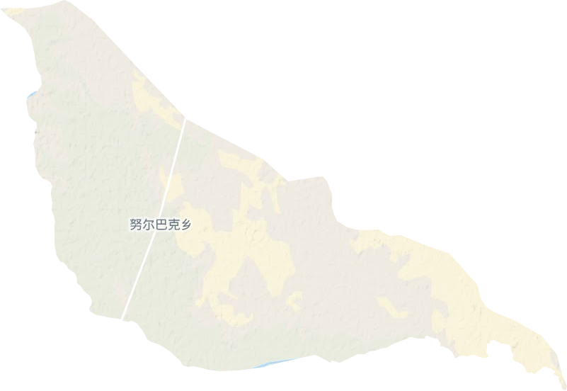 努尔巴格乡地形图