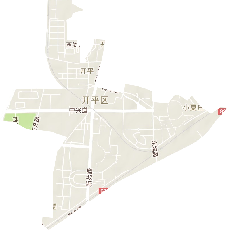 开平街道地形图