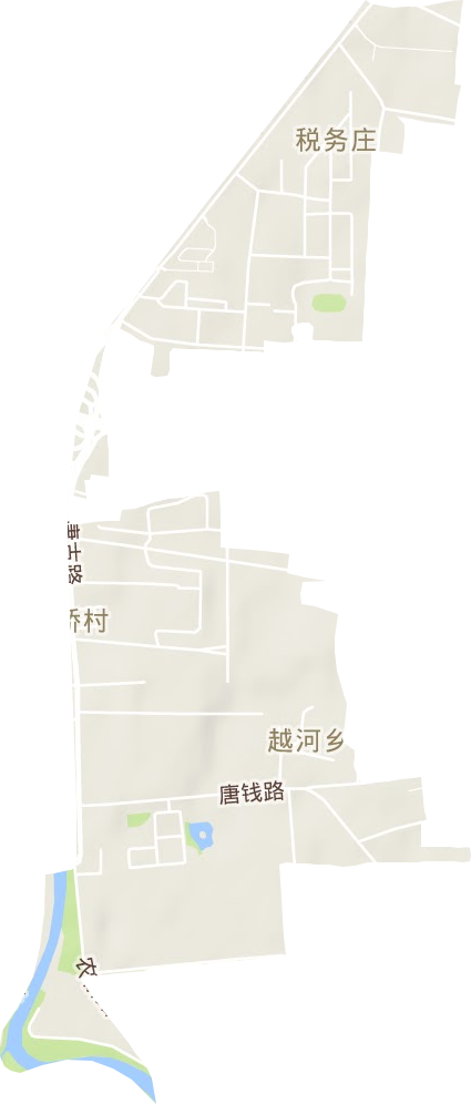税务庄街道地形图