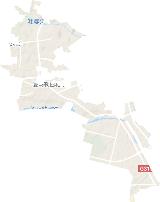 夏马勒巴格镇地形图
