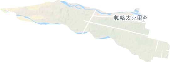帕哈太克里乡地形图