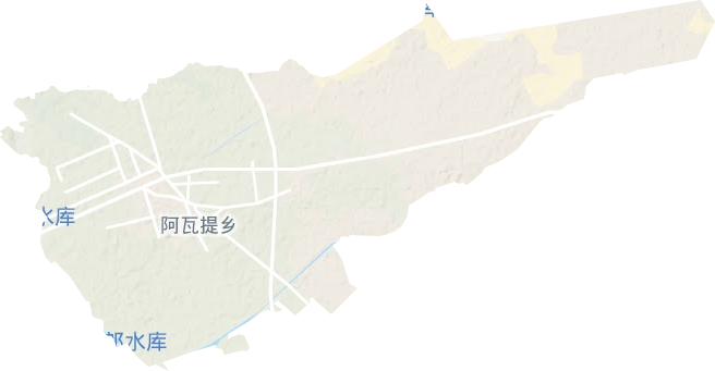阿瓦提乡地形图