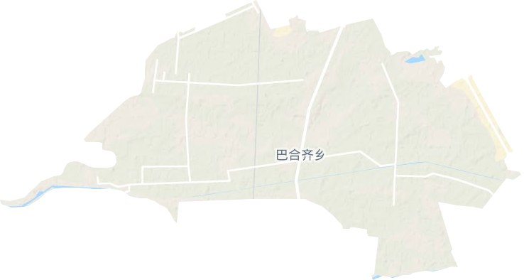 巴合齐乡地形图