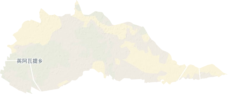 英阿瓦提乡地形图
