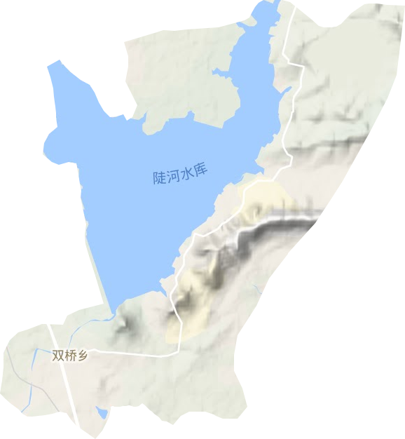 双桥镇地形图