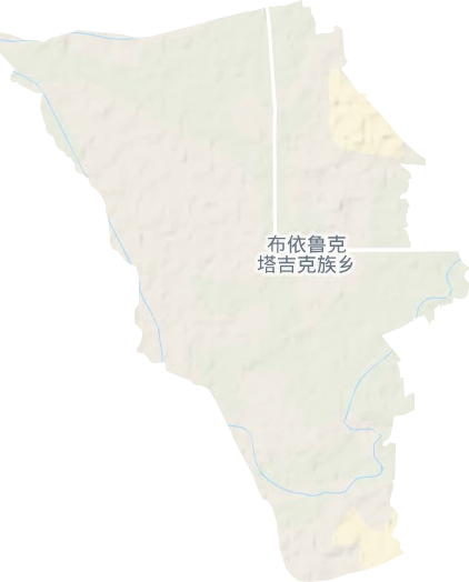 布依鲁克塔吉克族乡地形图