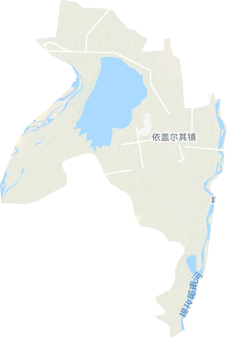 依盖尔其镇地形图