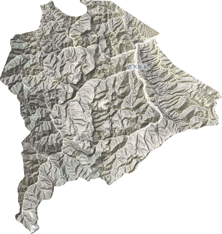 达木斯乡地形图
